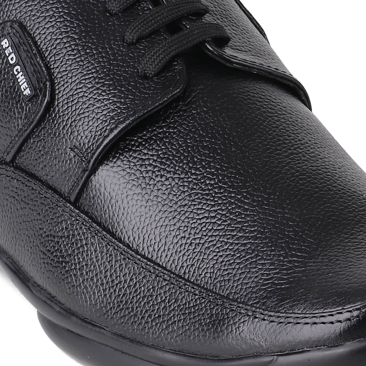 Red Chief Black Leather Derby Formal Shoes For Men Rc1090 001