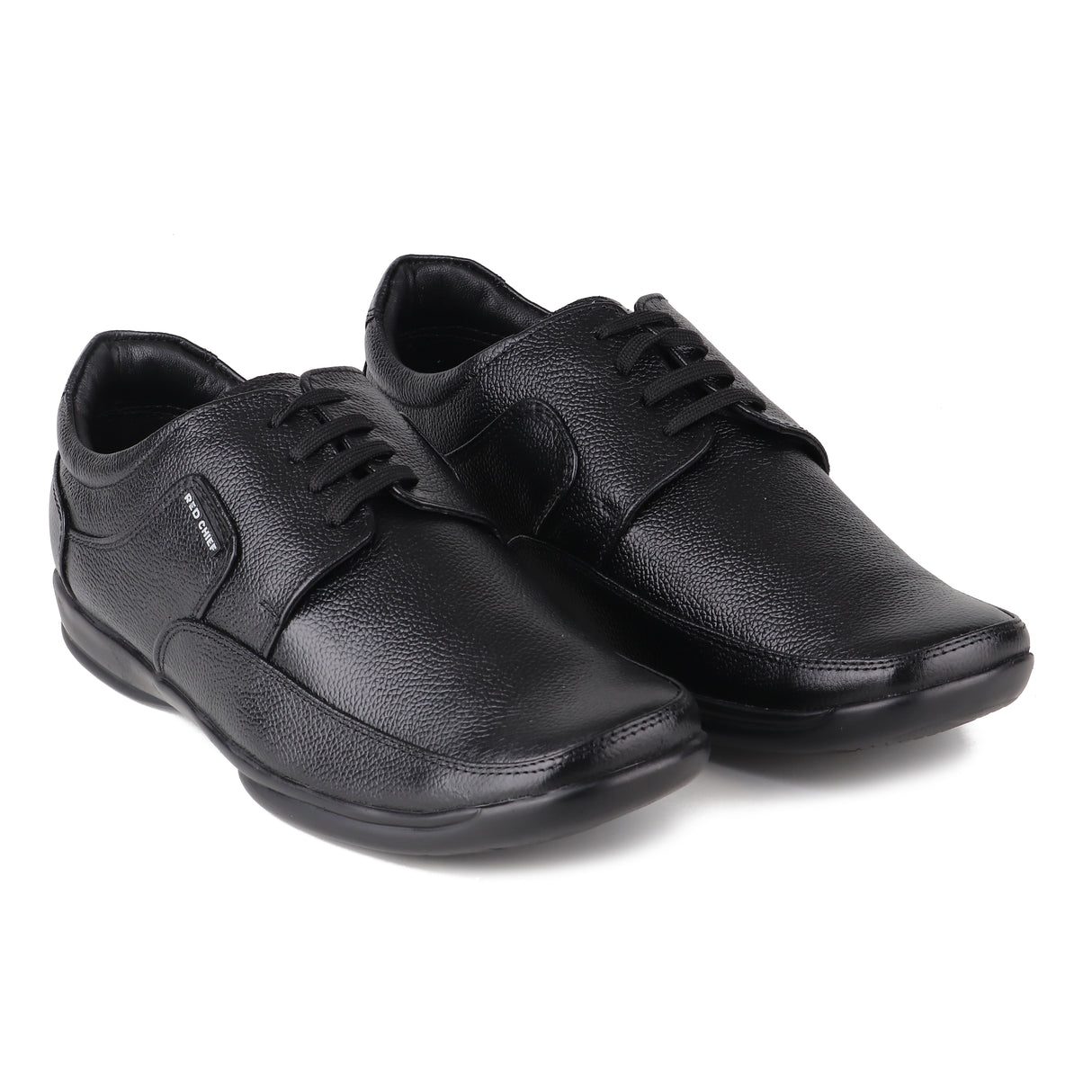 Red Chief Black Leather Derby Formal Shoes For Men Rc1090 001