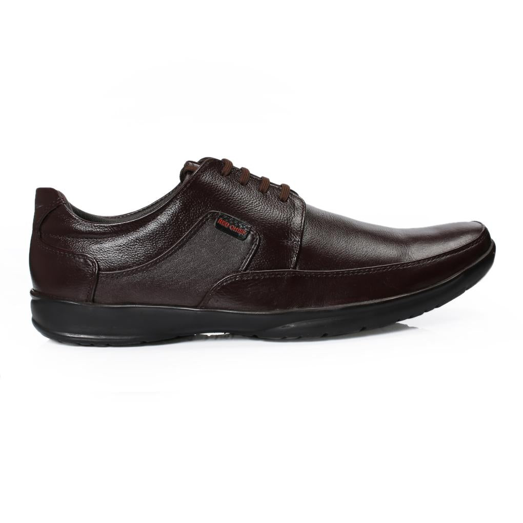 Red Chief Brown Leather Derby Formal Shoes For Men Rc1090 003