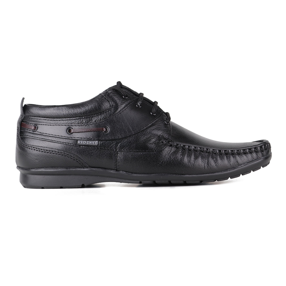 Red Chief Black Leather Derby Formal Shoes For Men Rc1199 001
