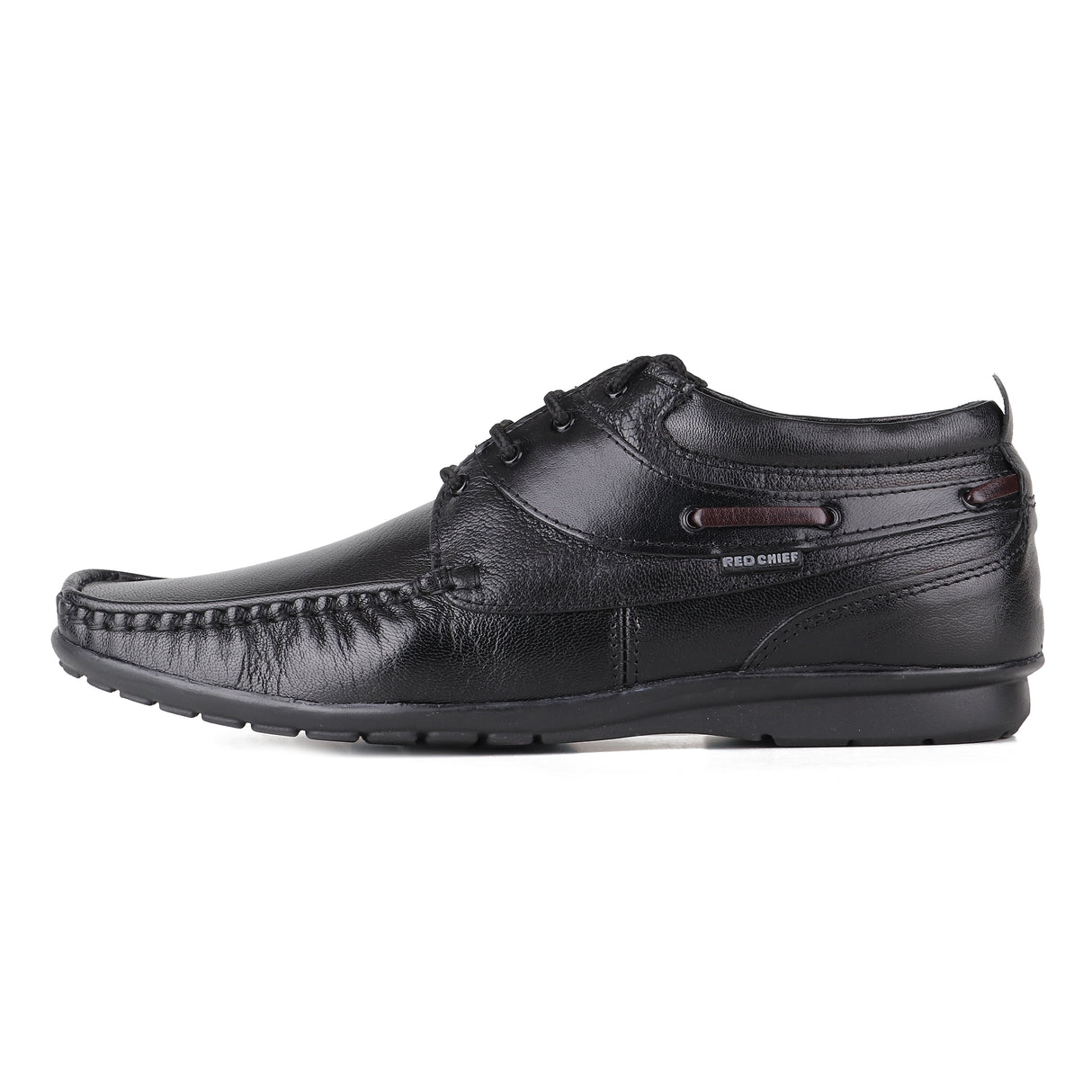 Red Chief Black Leather Derby Formal Shoes For Men Rc1199 001