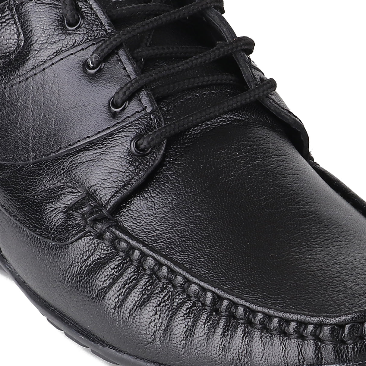 Red Chief Black Leather Derby Formal Shoes For Men Rc1199 001