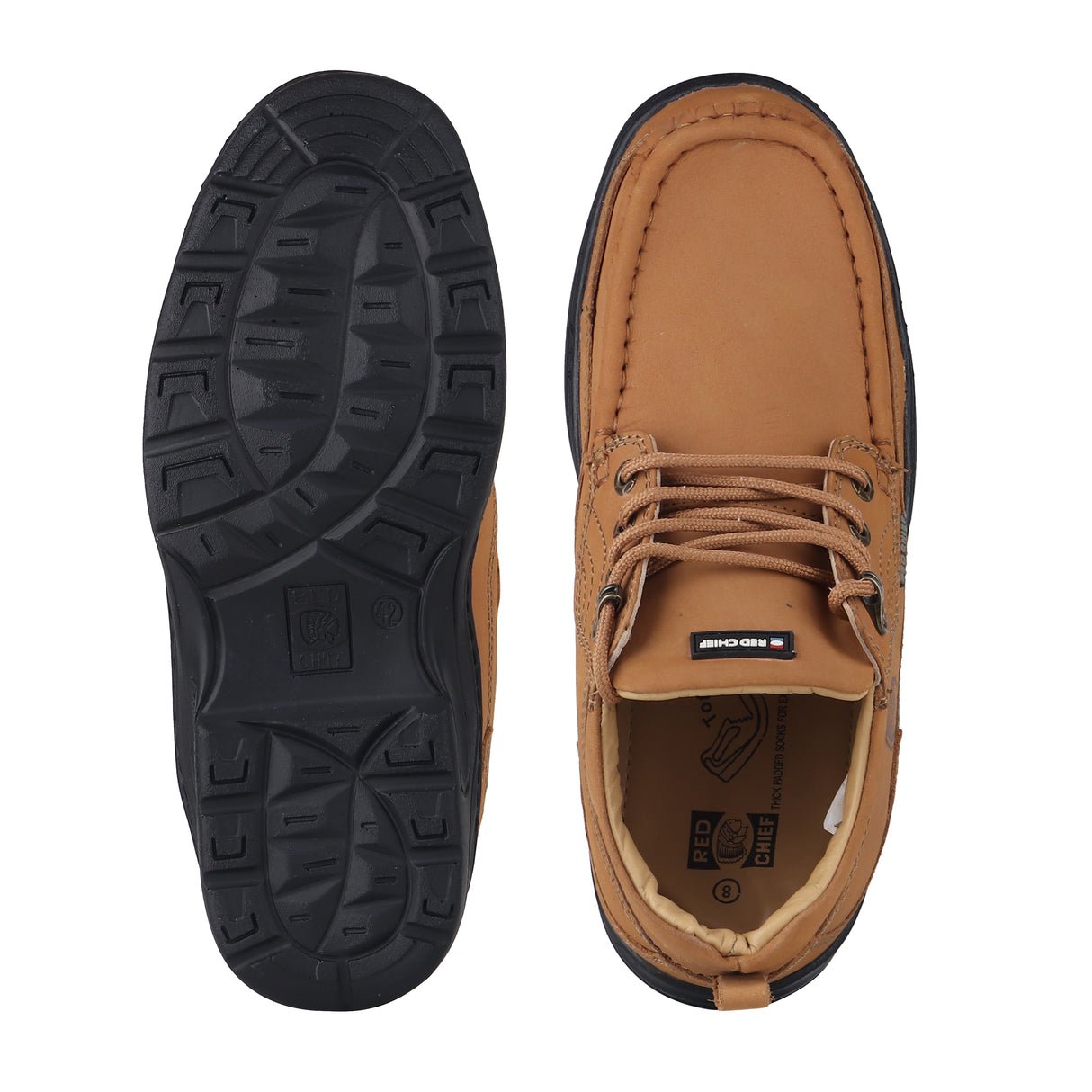 Red Chief Rust Leather Derby Casual Shoes For Men Rc1211 022