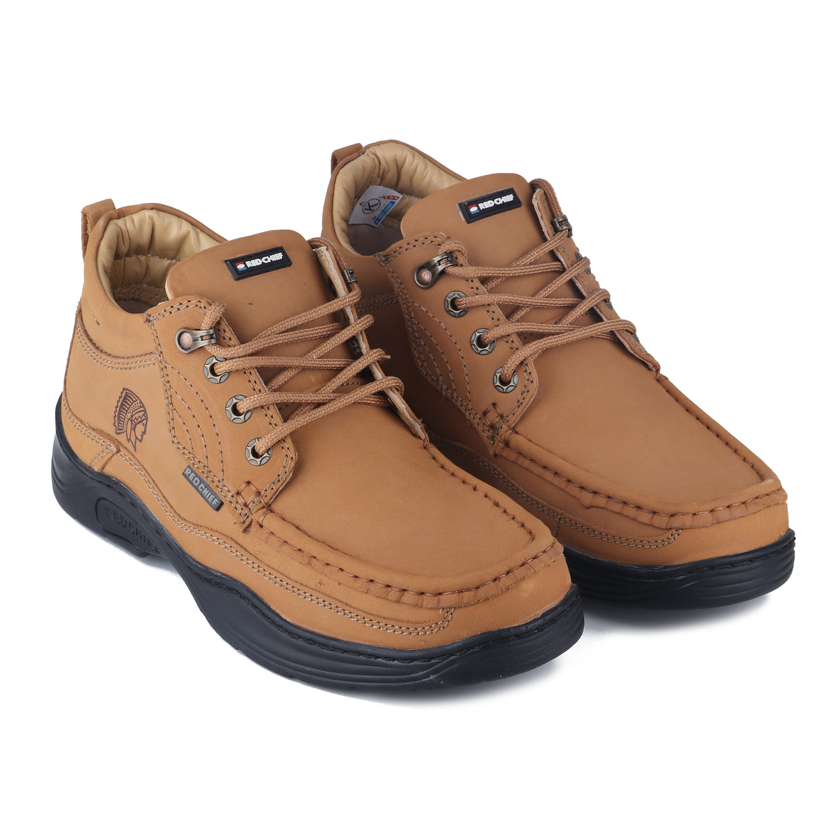 Red Chief Rust Leather Derby Casual Shoes For Men Rc1211 022