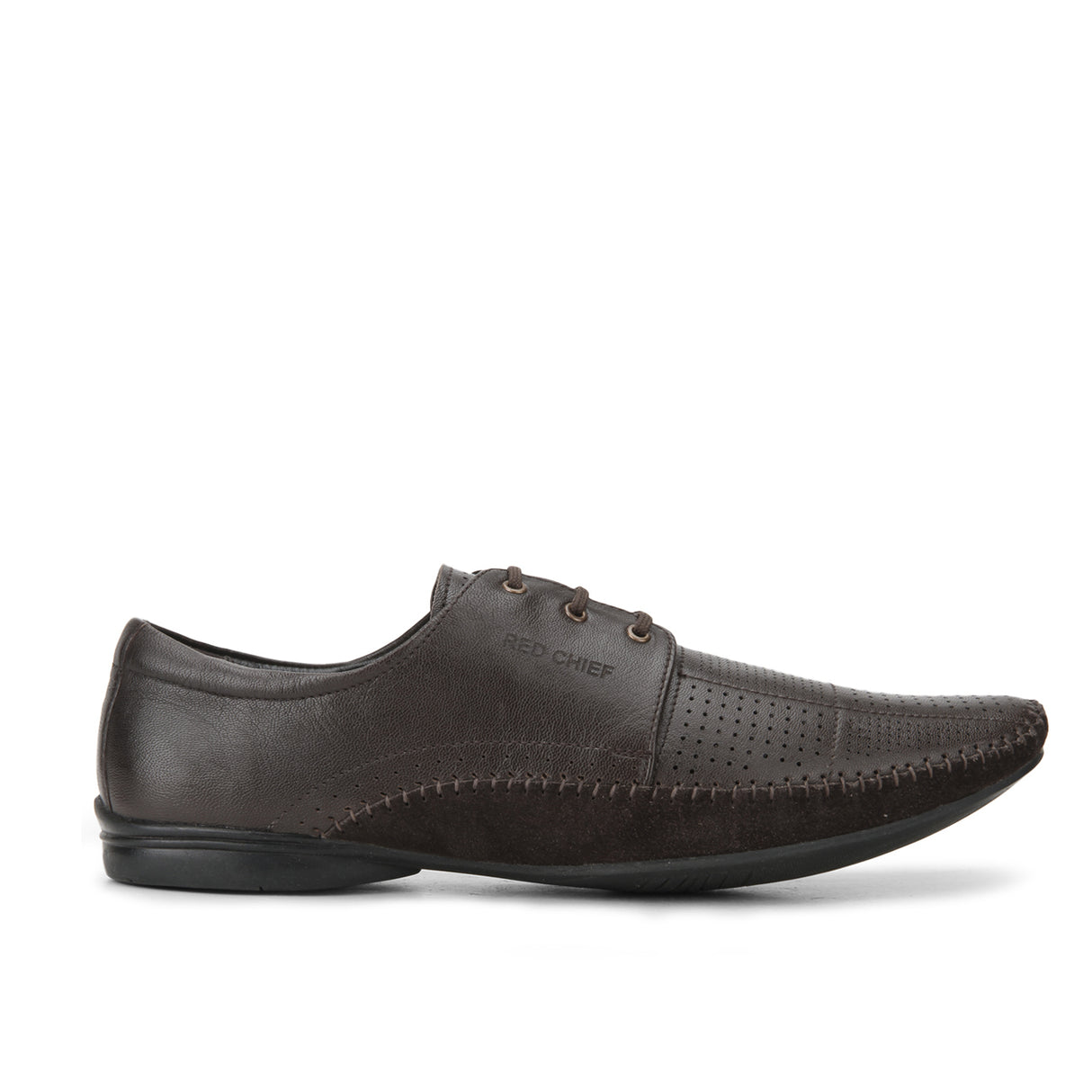 Red Chief Brown Leather Derby Formal Shoes For Men Rc1340A 003