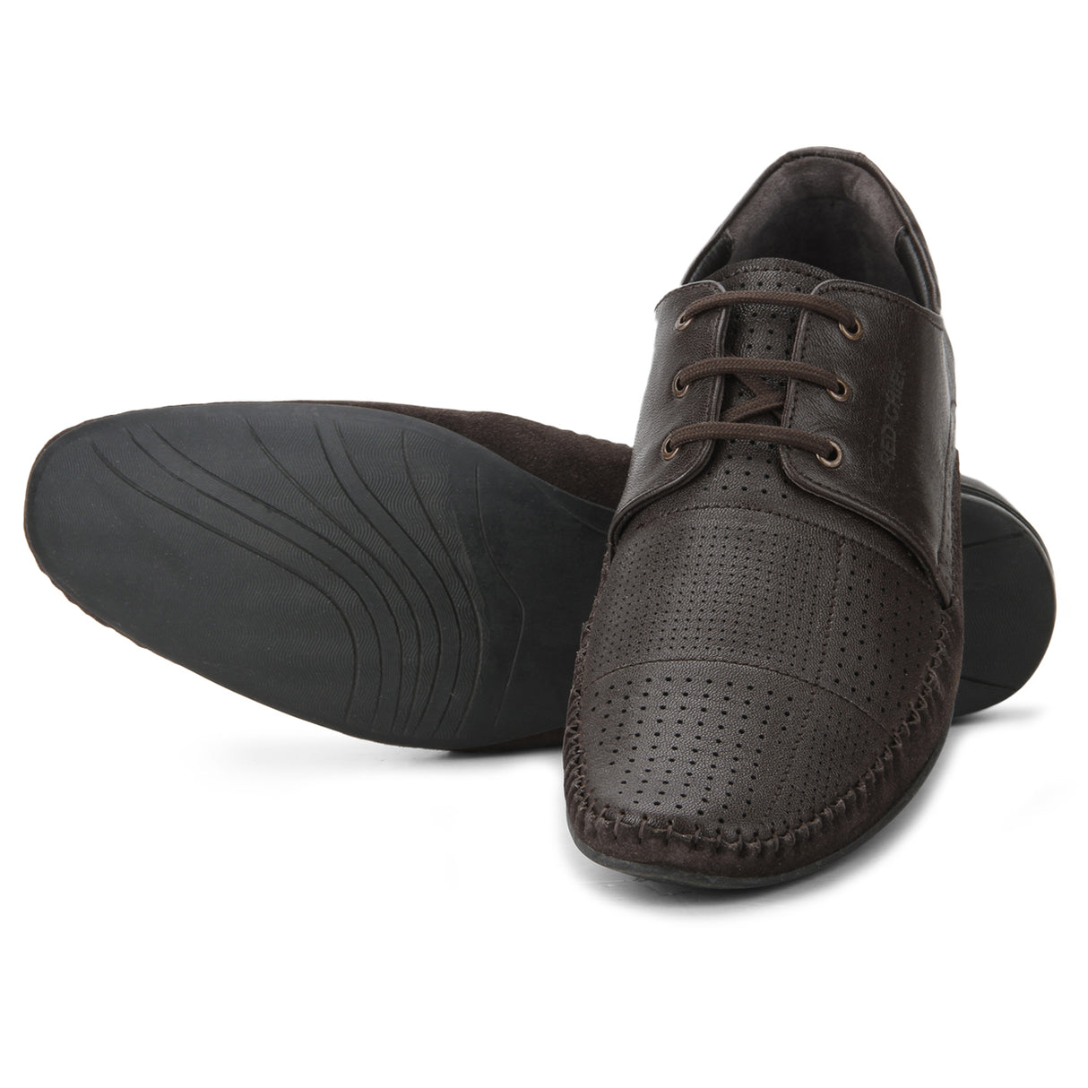 Red Chief Brown Leather Derby Formal Shoes For Men Rc1340A 003