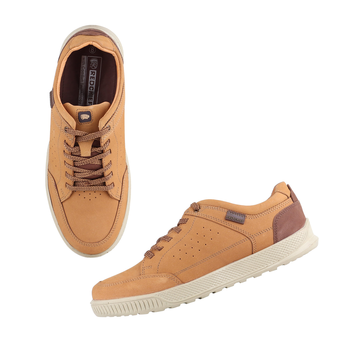 Red Chief Rust Leather Derby Casual Shoes For Men Rc1588 022