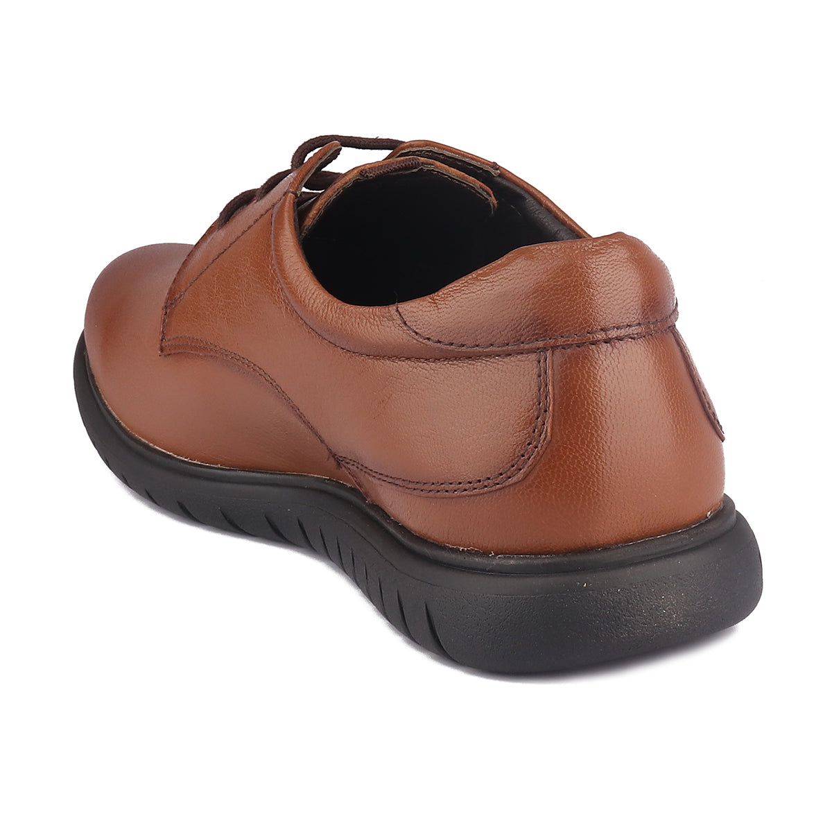 Red Chief Tan Leather Derby Formal Shoes For Men Rc1805 006