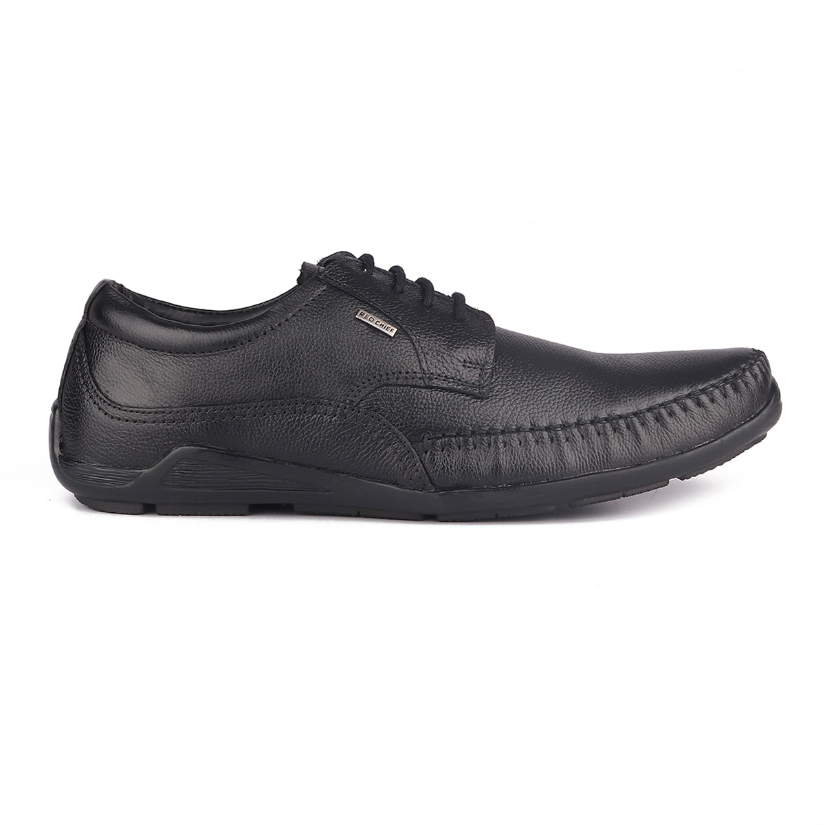 Red Chief Black Leather Derby Formal Shoes For Men Rc1811 001