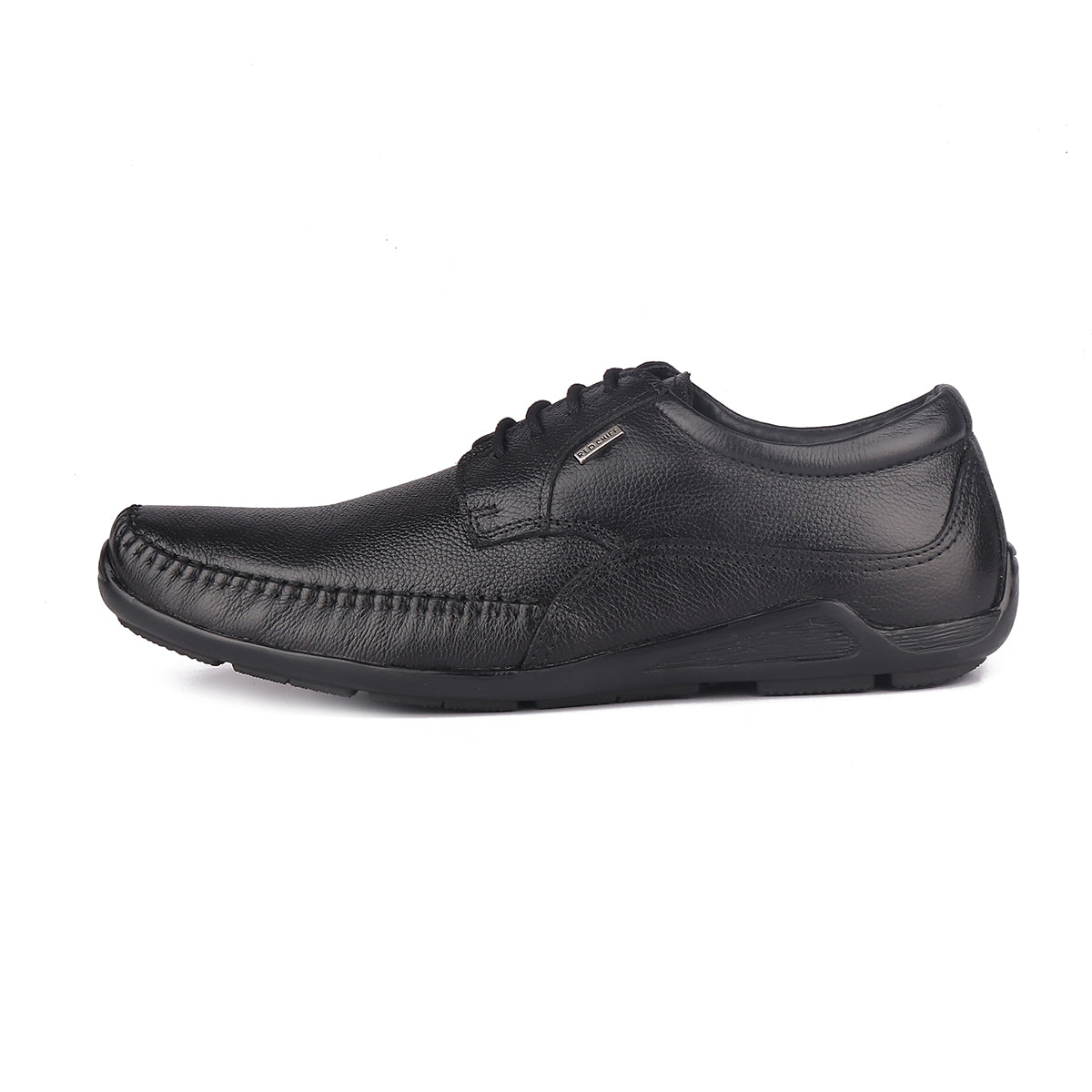 Red Chief Black Leather Derby Formal Shoes For Men Rc1811 001
