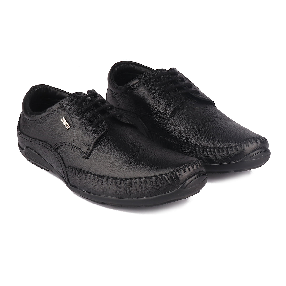 Red Chief Black Leather Derby Formal Shoes For Men Rc1811 001