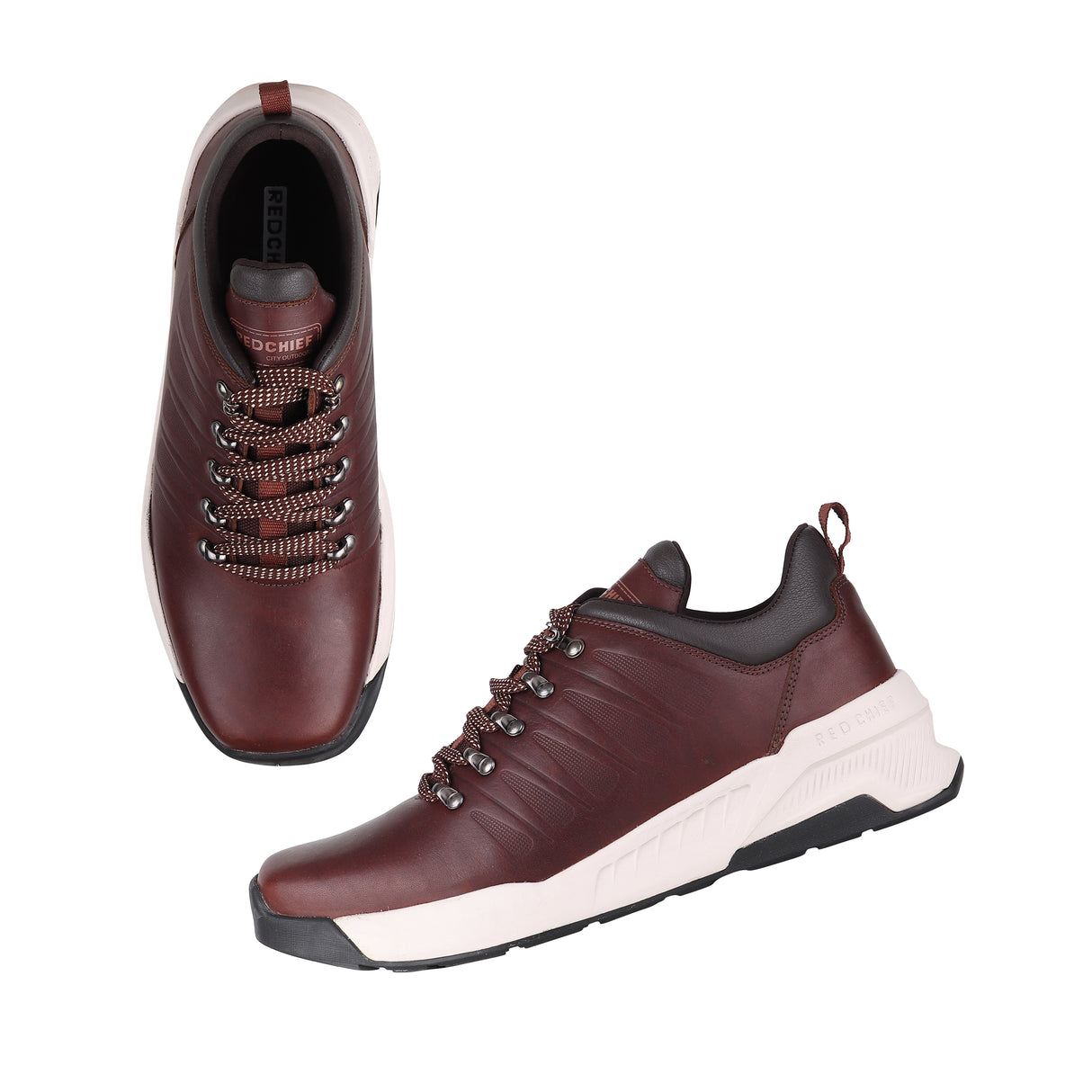 Red Chief Brown Leather Casual Shoes For Men Rc1858 003