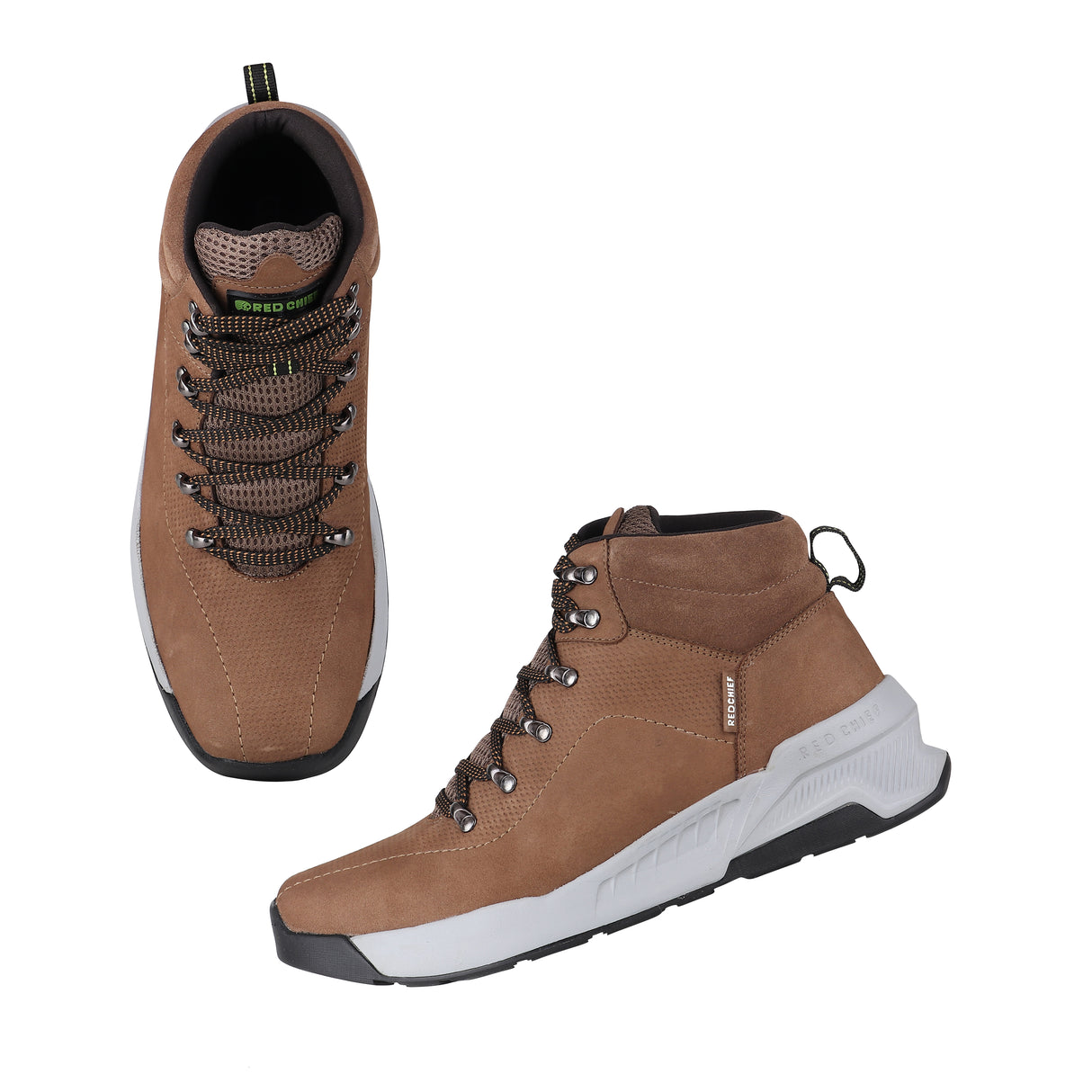 Red Chief F.Olive Leather Casual Shoes For Men Rc1860 0087