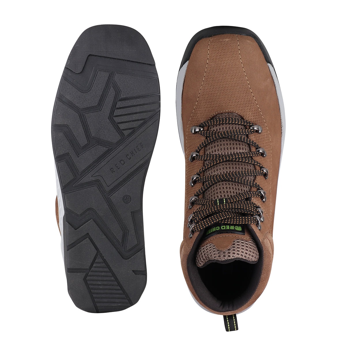 Red Chief F.Olive Leather Casual Shoes For Men Rc1860 0087