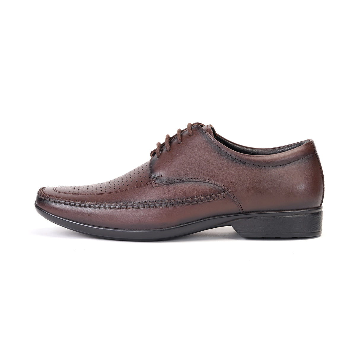 Zuup Brown Genuine Leather Derby Formal Shoes For Men Zfm021044 C003