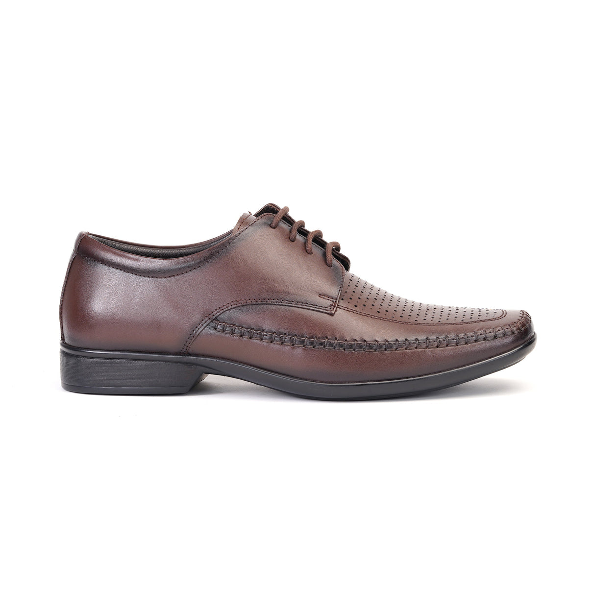 Zuup Brown Genuine Leather Derby Formal Shoes For Men Zfm021044 C003