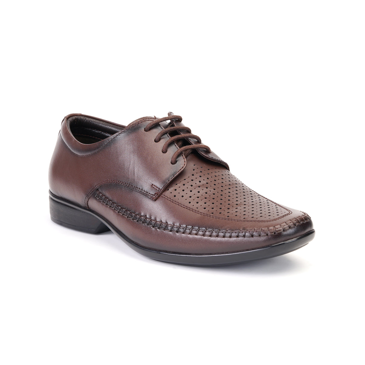 Zuup Brown Genuine Leather Derby Formal Shoes For Men Zfm021044 C003