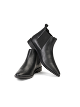 Top Brass Black Genuine Leather Boot Formal Shoes For Men Tbm021083 C001