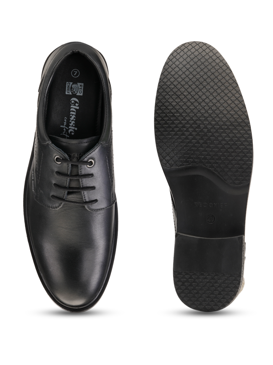 Top Brass Black Genuine Leather Formal Shoes For Men Tbm021086 C001