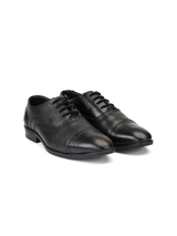 Zuup Black Genuine Leather Oxford Formal Shoes For Men Zfm021080 C001