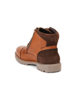 Extacy Tan Genuine Leather Ankel Lace Boot Casual Shoes For Men Exm010236 C006
