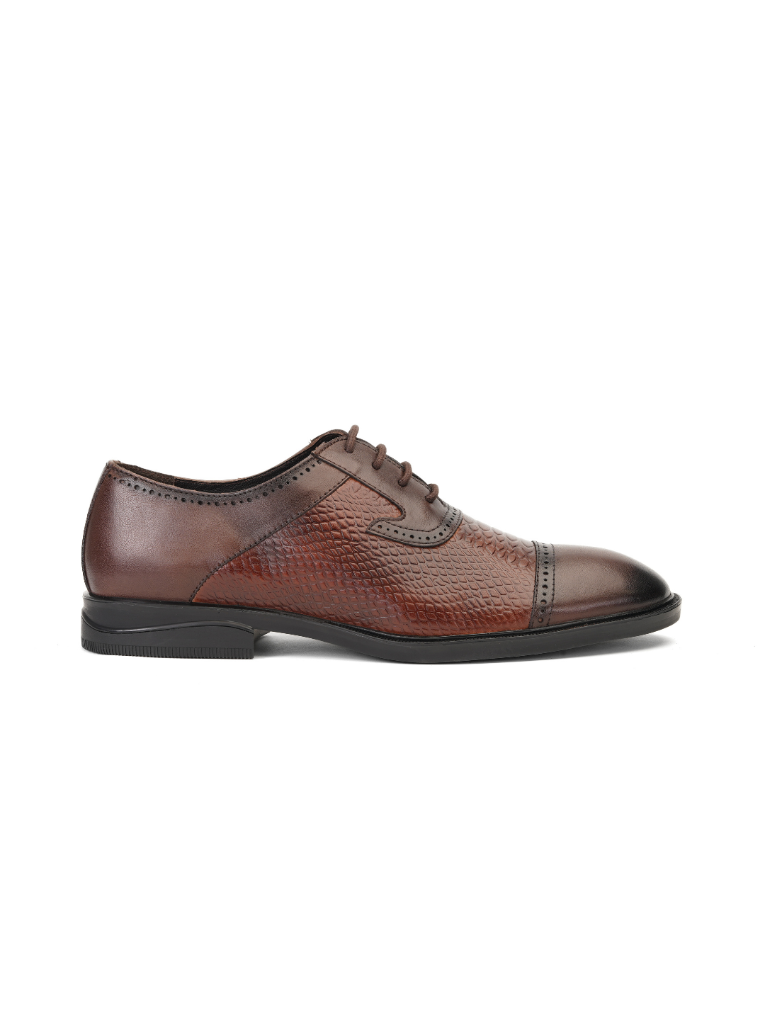 Extacy Tan/Brown Genuine Leather Oxford Formal Shoes For Men Exm010230 C881
