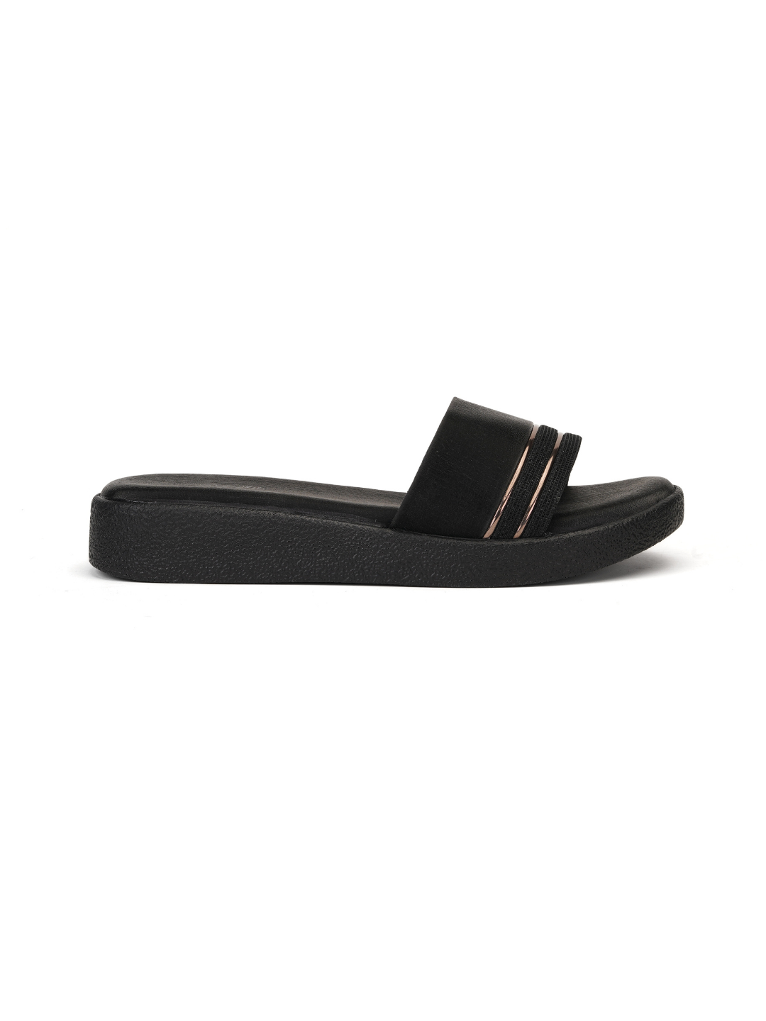 Lamoure Black Casual  Flat For Women Lmw039153 C001