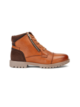 Extacy Tan Genuine Leather Ankel Lace Boot Casual Shoes For Men Exm010236 C006