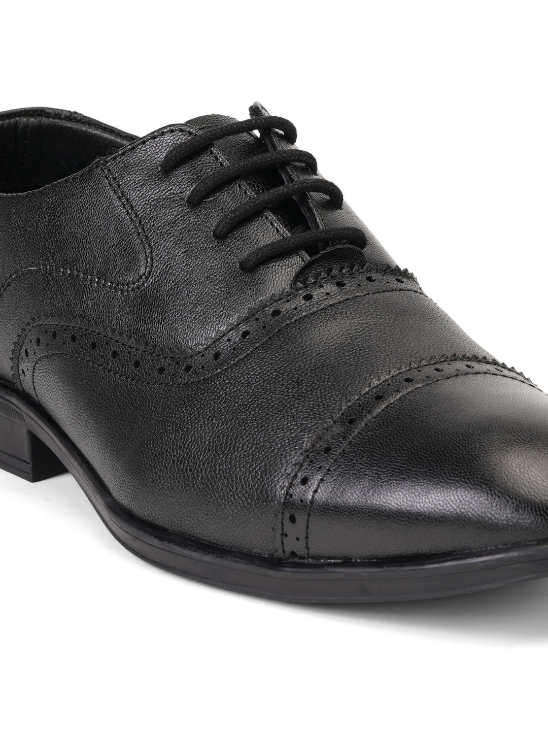 Zuup Black Genuine Leather Oxford Formal Shoes For Men Zfm021080 C001
