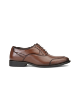 Zuup Tan Genuine Leather Oxford Formal Shoes For Men Zfm021051 C006