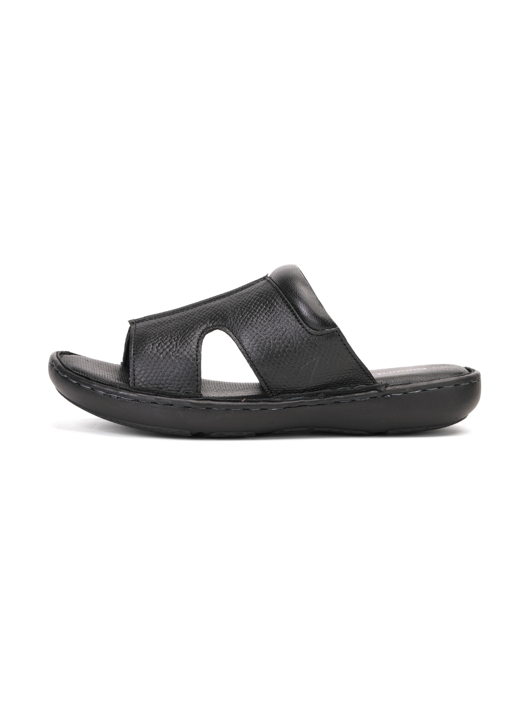 Comfort Walk Black Genuine Leather Formal Slipper For Men Cwm041012 C001
