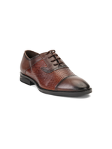 Extacy Tan/Brown Genuine Leather Oxford Formal Shoes For Men Exm010230 C881