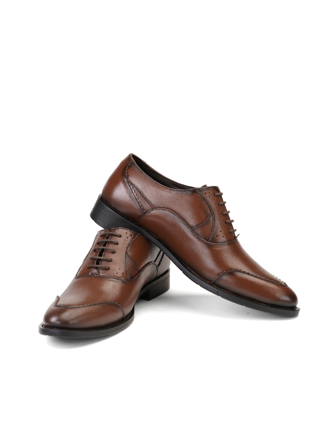 Zuup Tan Genuine Leather Oxford Formal Shoes For Men Zfm021051 C006