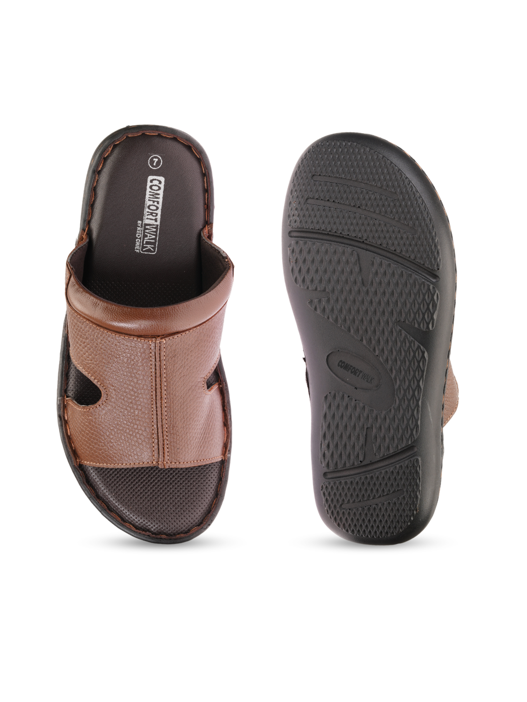Comfort Walk Cheeku Genuine Leather Formal Slipper For Men Cwm041012 C758