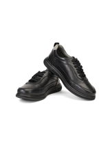 Extacy Black Genuine Leather Derby Casual Shoes For Men Exm010226 C001