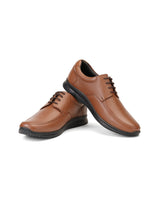 Zuup Tan Genuine Leather Derby Formal Shoes For Men Zfm021033 C006