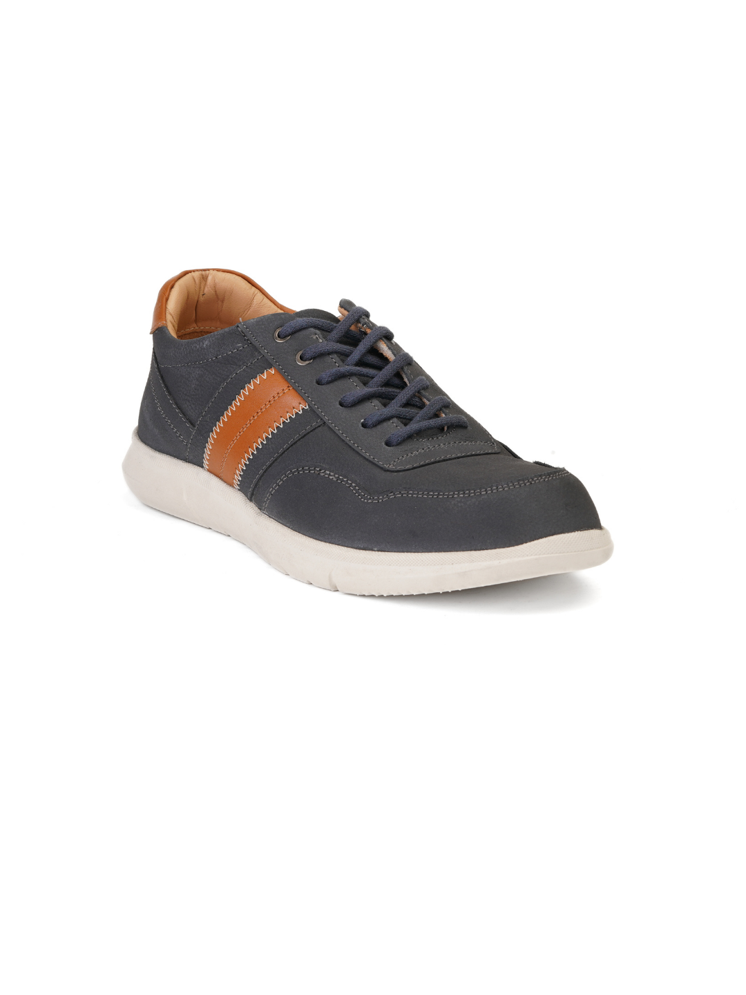 Zuup Blue Genuine Leather Sneaker For Men Zcm011066 C002