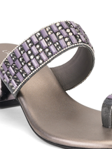 Lamoure Gun Metal Casual Heel For Women Lmw039117 C181