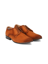 Zuup Tan Genuine Leather Derby Casual Shoes For Men Zcm011001 C006