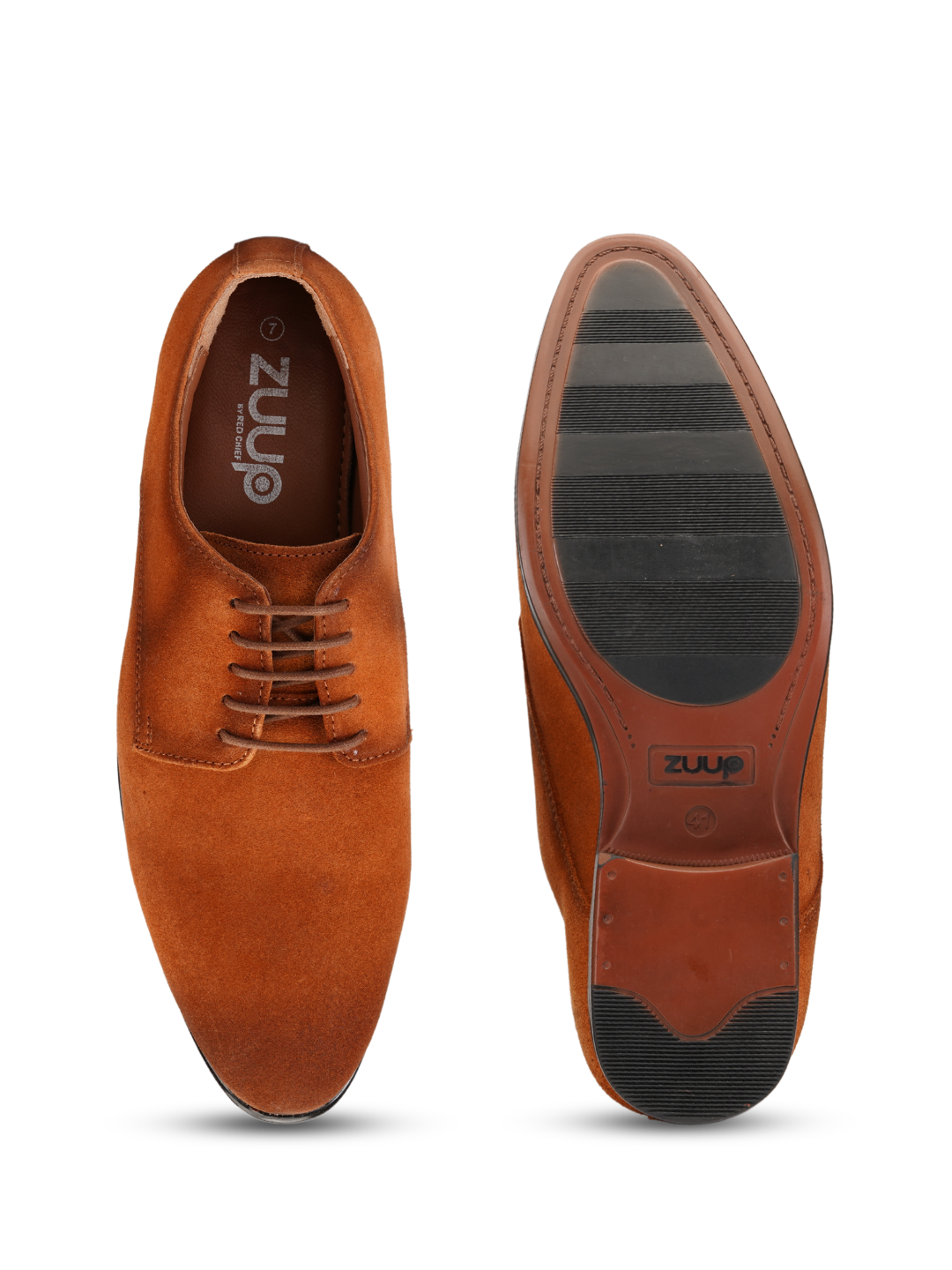 Zuup Tan Genuine Leather Derby Casual Shoes For Men Zcm011001 C006
