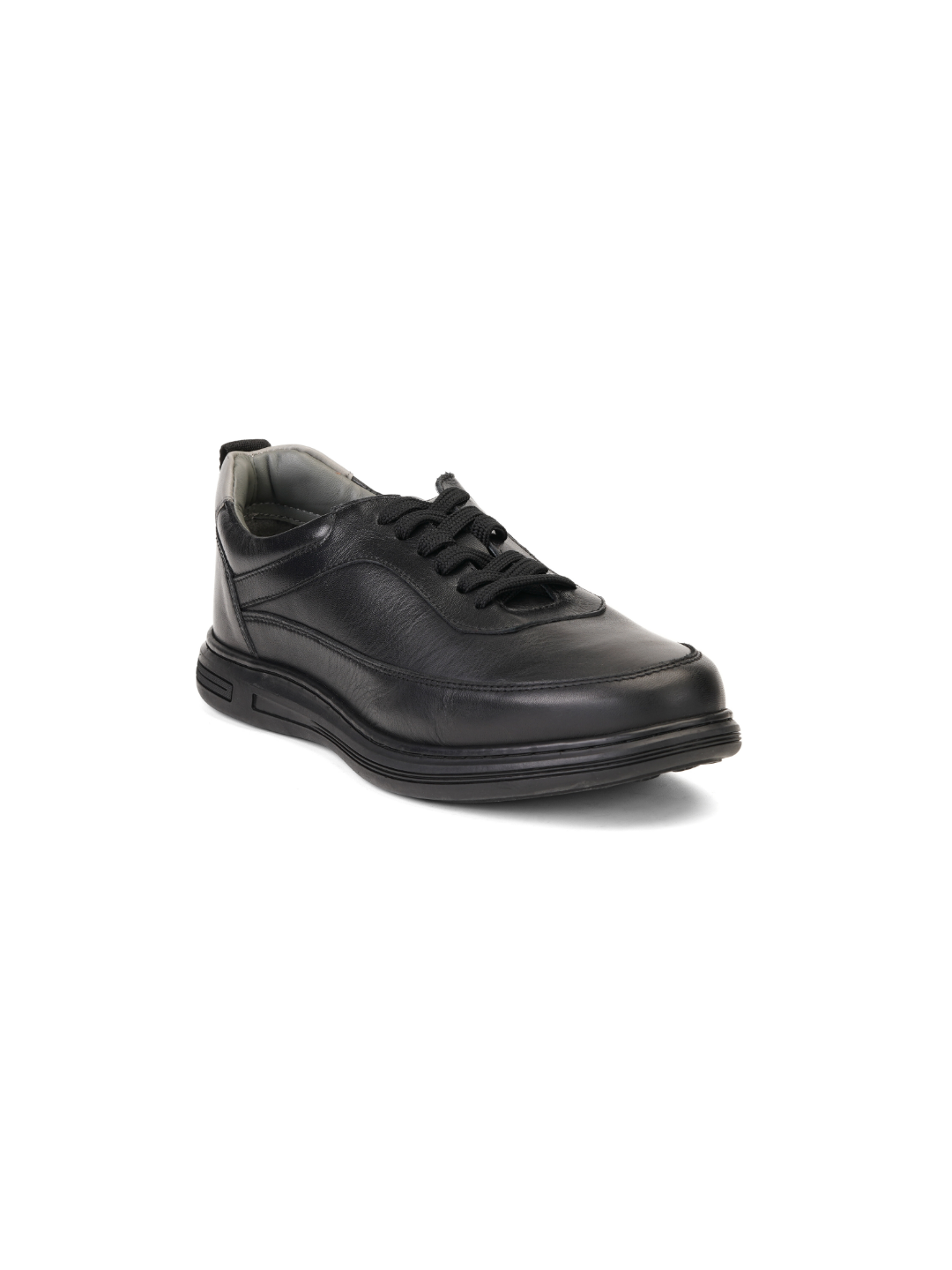 Extacy Black Genuine Leather Derby Casual Shoes For Men Exm010226 C001