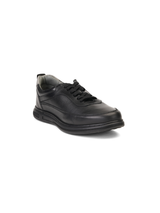 Extacy Black Genuine Leather Derby Casual Shoes For Men Exm010226 C001