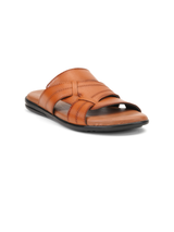 Comfort Walk Tan Genuine Leather Formal Slipper For Men Cwm041011 C006