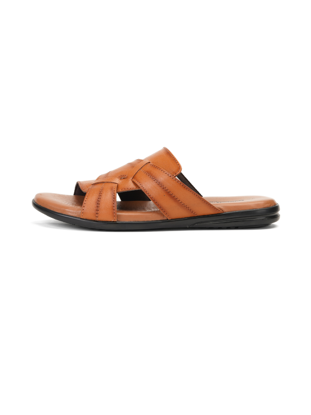 Comfort Walk Tan Genuine Leather Formal Slipper For Men Cwm041011 C006