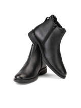 Extacy Black Genuine Leather Boot Casual Shoes For Men Exm010215 C001