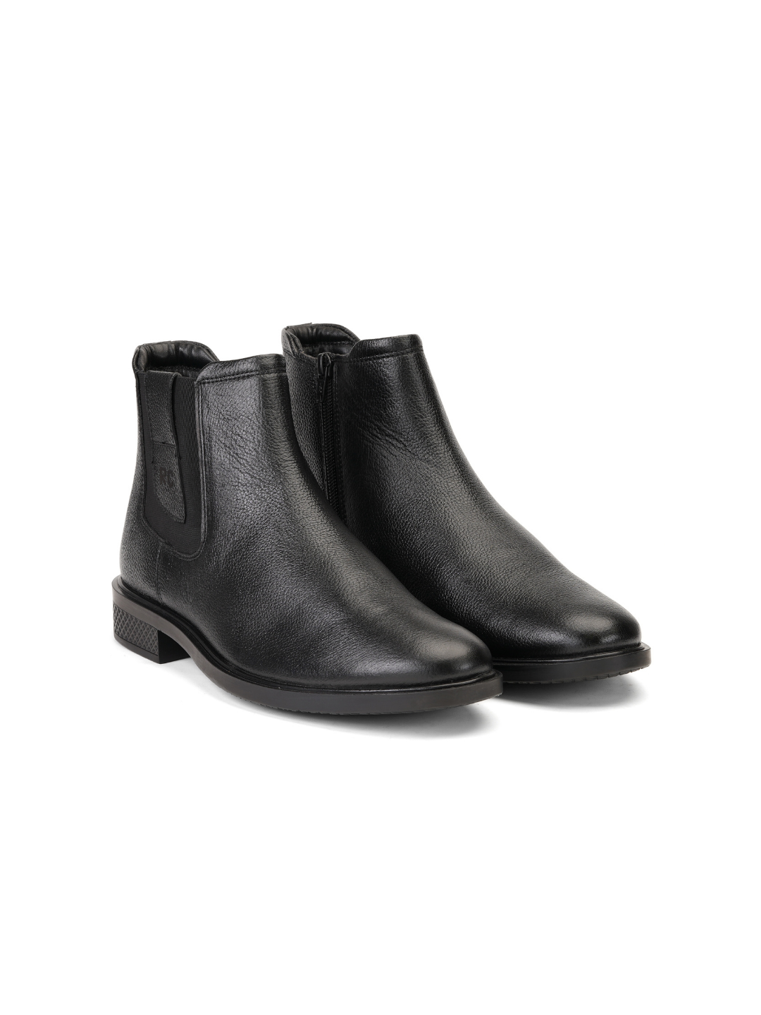 Extacy Black Genuine Leather Boot Casual Shoes For Men Exm010215 C001
