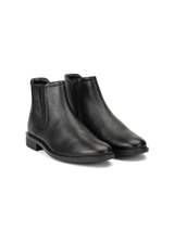 Extacy Black Genuine Leather Boot Casual Shoes For Men Exm010215 C001