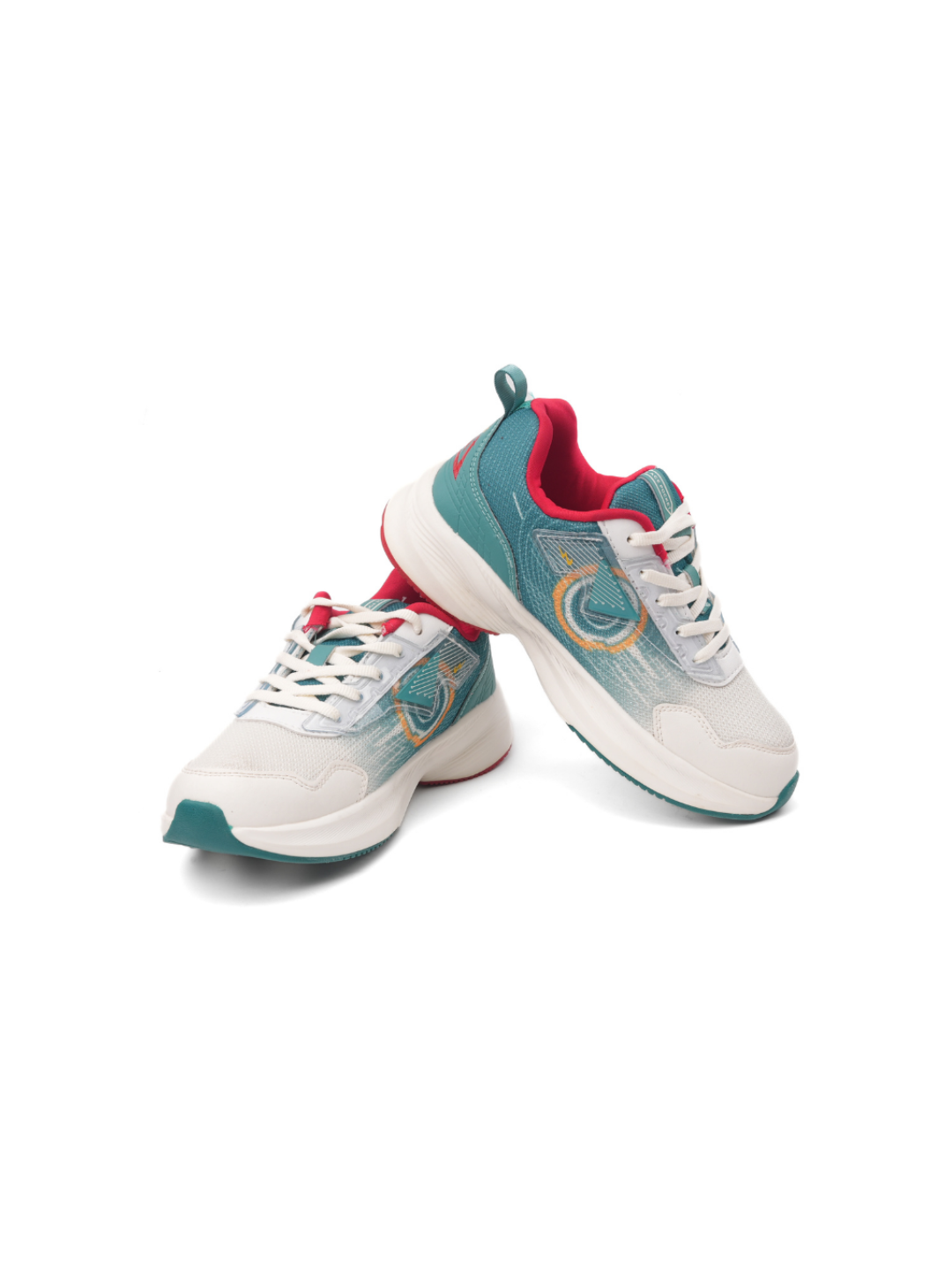 Campus Off White/D.Green Sports Shoes For Kids Tech Ch-22C-166A C1030