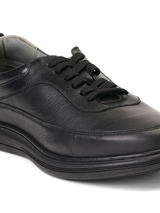 Extacy Black Genuine Leather Derby Casual Shoes For Men Exm010226 C001