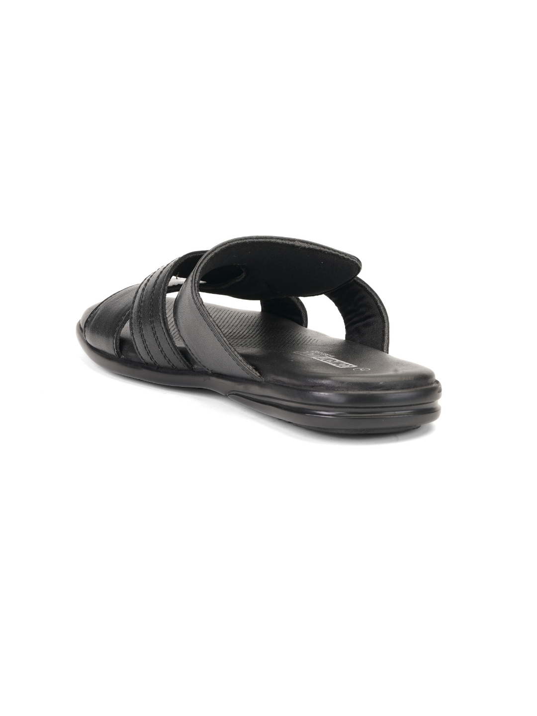 Comfort Walk Black Genuine Leather Formal Slipper For Men Cwm041011 C001